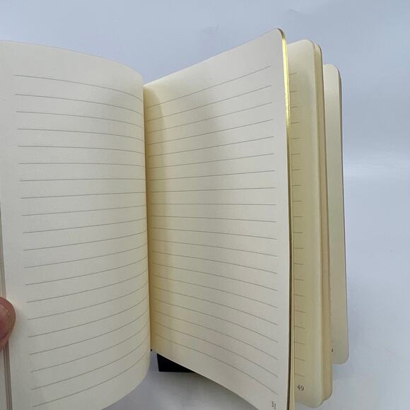 VTG Red Rust Leather Rocky Mountains Travel Journal w/ Map & Gold Leaf Pages - Picture 3 of 5